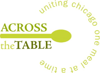 across the table