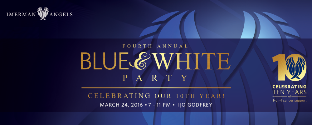 Blue & White Party to celebrate our 10th year providing cancer support!